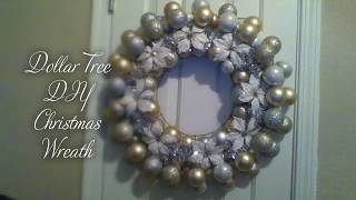 Dollar Tree DIY Christmas Wreath / Part 2 The completed Product