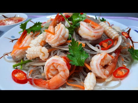 Video GỎI MIẾN HẢI SẢN KIỂU THÁI/Cách làm GỎI MIẾN HẢI SẢN... - youtube