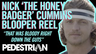 Nick 'The Honey Badger' Cummins Blooper Reel | PEDESTRIAN.TV