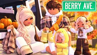 GETTING OUR BIG FAMILY READY FOR THE PUMPKIN PATCH! *VOICED* BERRY AVENUE ROBLOX