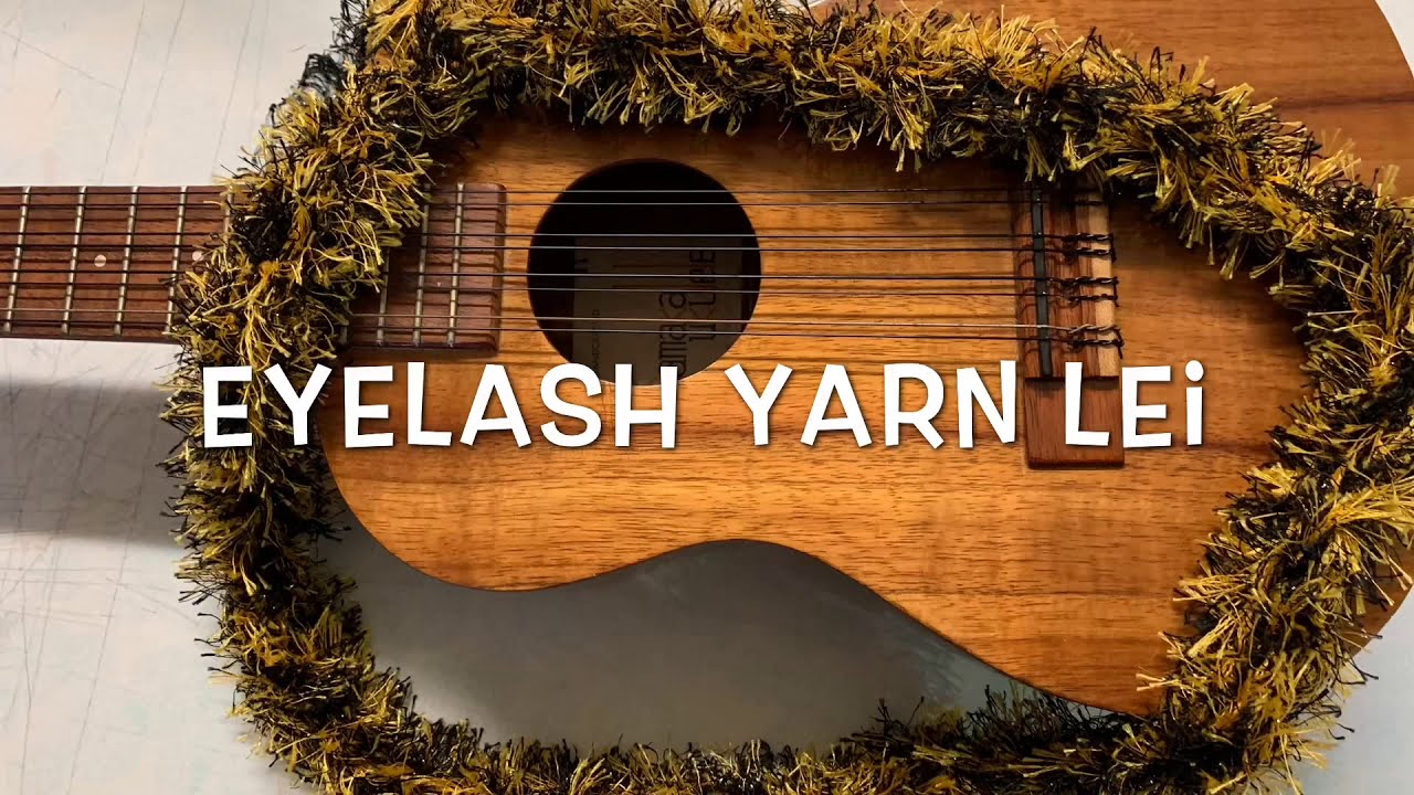 CRAFTING DIY 3 FINGER LEI USING EYELASH YARN FOR ANY OCCASIONS