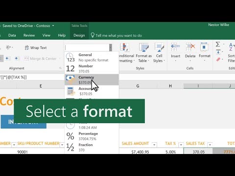 Video: Hoe formateer jy 'n sel in Excel Online?