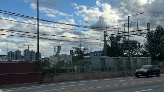 한남역 8521호+(8558호,8512호무화) 8500호대 3중련 무화회송 벌크화차 통과영상