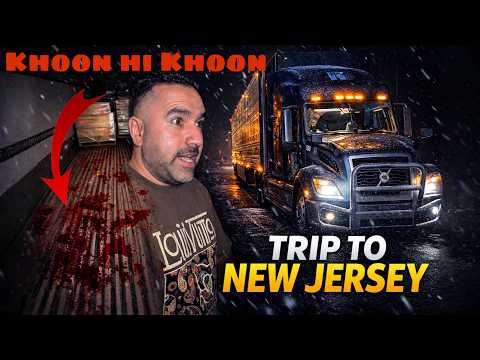 2700 km Solo Trip to NEW JERSEY in Bad Weather | Volvo Truck America | 829