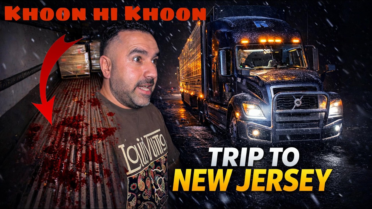 2700 km Solo Trip to NEW JERSEY in Bad Weather | Volvo Truck America | 829