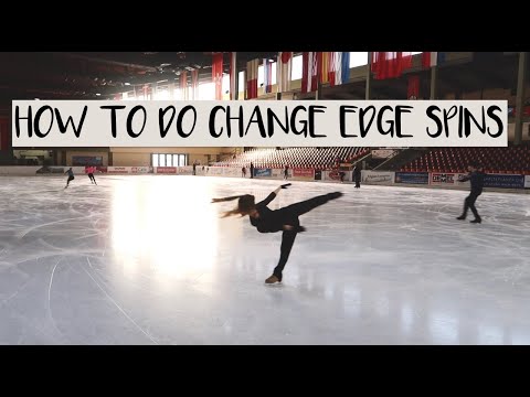 How To Do Change Edge Spins ❤ Advanced Figure Skating Moves