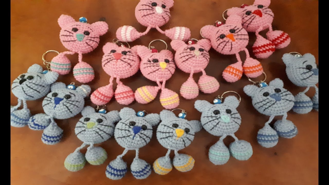 Amigurumi Cirpi Bacak Kedi Anahtarlik Yapimi Crochet Making Slim Legged Cat Keyholder Youtube Gatos De Croche Chaveiro De Croche Brinquedos De Croche