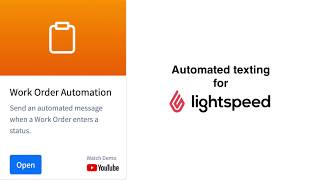 Automated texting based on Lightspeed Retail work order status | Lightspeed Essesntials