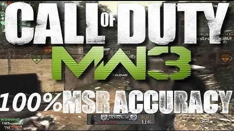 MW3 Amazing MSR Clip 13 Kills!