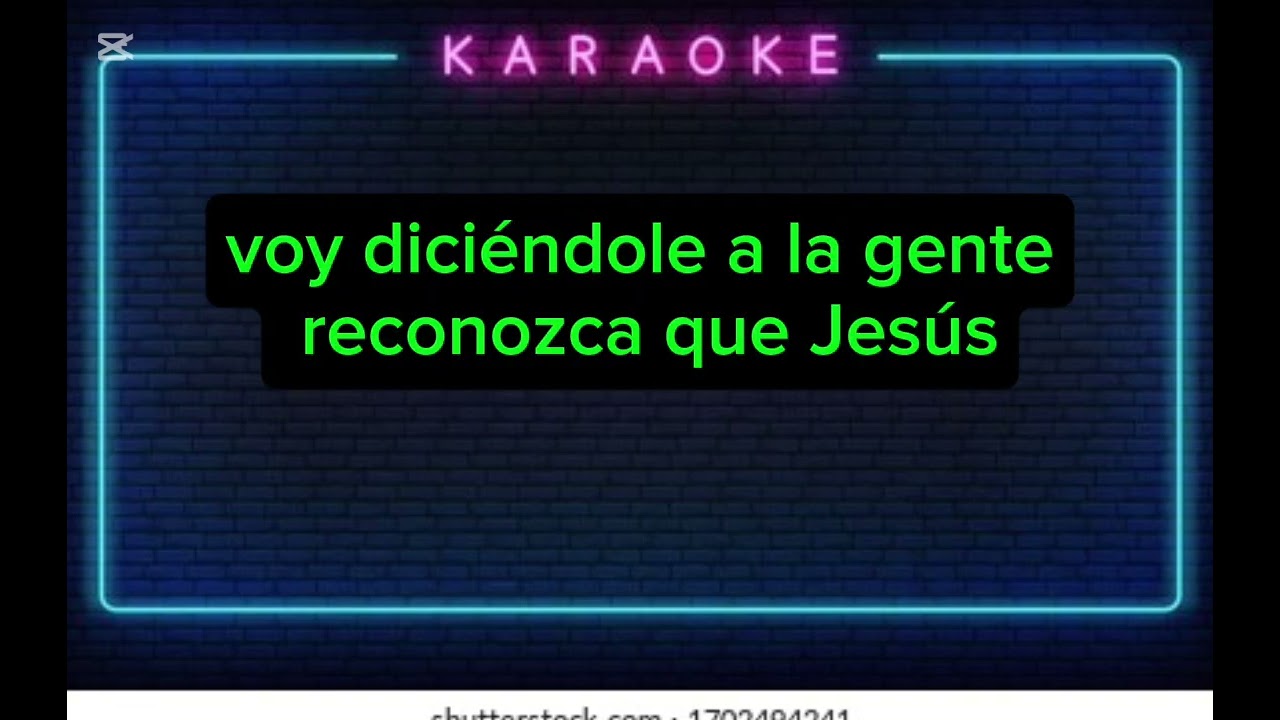 Karaoke: Cristo me salvó (Manuel rivera) 