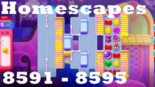 Homescapes Level 8591 - 8595 HD Walkthrough | 3 - match game | gameplay | android | ios | pc | app