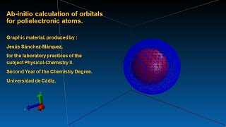 Cobalt Atom Orbitals. Performed using ab-initio method: Density Functional Theory (DFT).