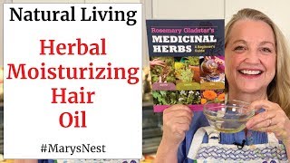 How to Make a Moisturizing Herbal Hair Oil with Castor Oil, Rosemary, and Thyme for Dry Hair