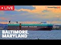 Bridge Collapse Clean up  Baltimore Maryland USA  StreamTime LIVE