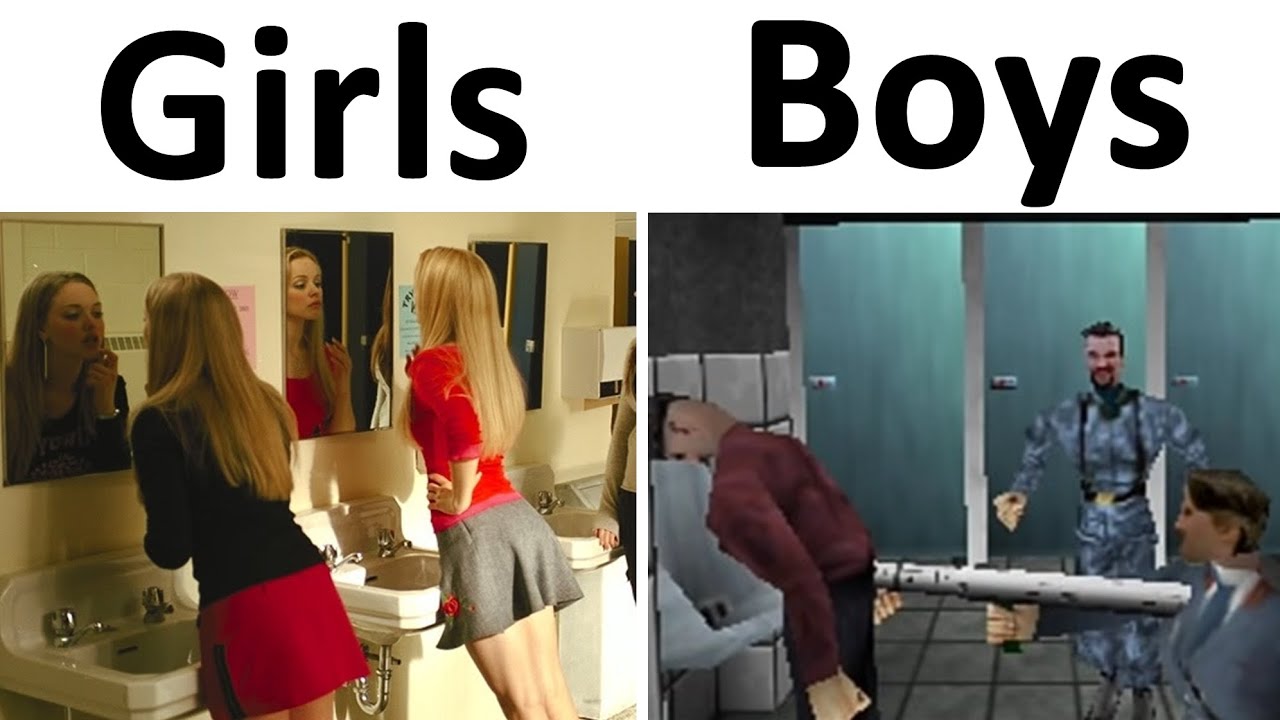 BOYS VS GIRLS MEMES - YouTube