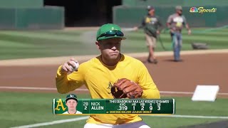 Nick Allen makes MLB debut with Oakland A's (4/19/22) screenshot 5
