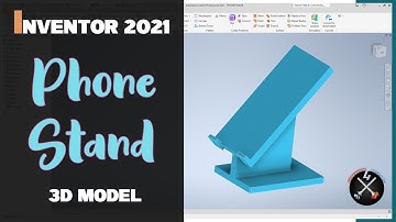 UNIVERSAL PHONE STAND 3D MODEL 📞 | CAD Tutorial ENG | Inventor Professional 2021