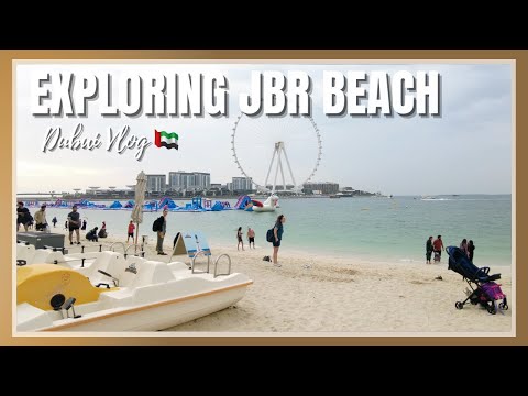DUBAI VLOG 🇦🇪 | Exploring the JBR Public Beach + World's Largest Inflatable Park | MiCHEL 💕