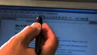 Using Pen and Ink Features on Motion Tablet PCs