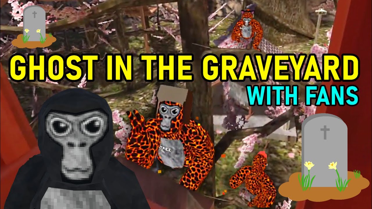 Gorilla Tag GHOST In The GRAVEYARD Minigame WITH FANS YouTube