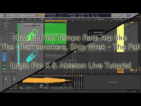 How to Free Tempo Rate Arp tutorial like The Chainsmokers - The Fall | Logic Pro X & Ableton