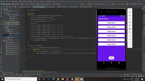 RecyclerView Tutorial With OnClickListener - Android Studio 4.0.1 (September 2020)