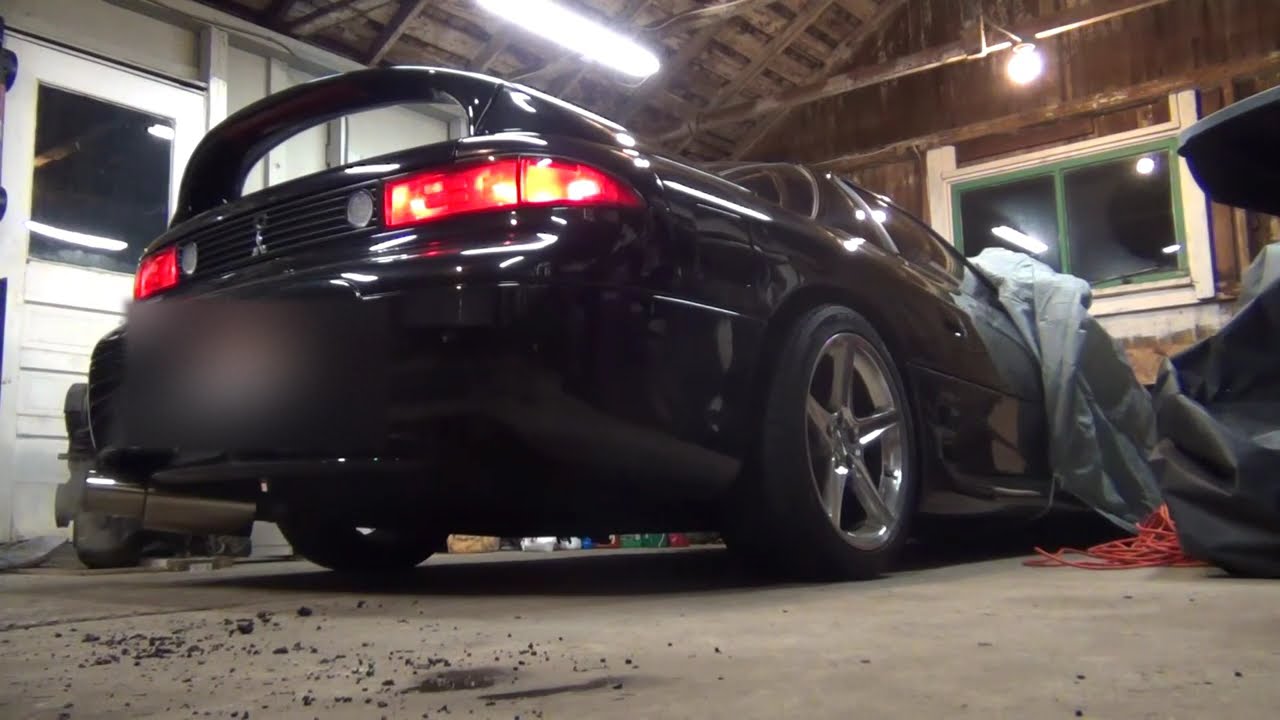 3000GT VR4 exhaust sound - Stillen downpipe - 3