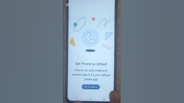Set Phone as default Phone can only make and receive calls if it