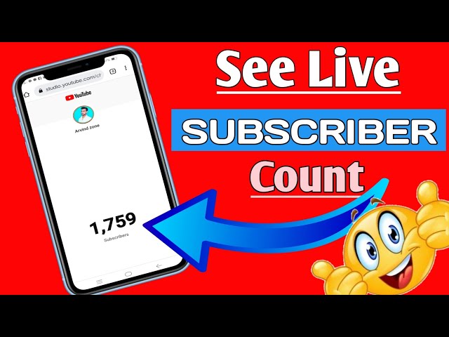 😱 How to see live Subscriber count