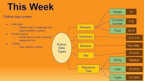 Week 03 : Variables & Data Types