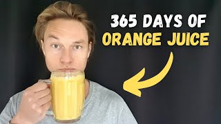 How Drinking 1L of Orange Juice CHANGED MY LIFE