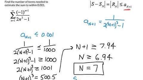 Alternating Series Precision