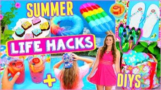 Hey guys! :) so being that most of us are going back to school soon,
in this video i really wanted show you all some cool diy life hacks
for summer an...