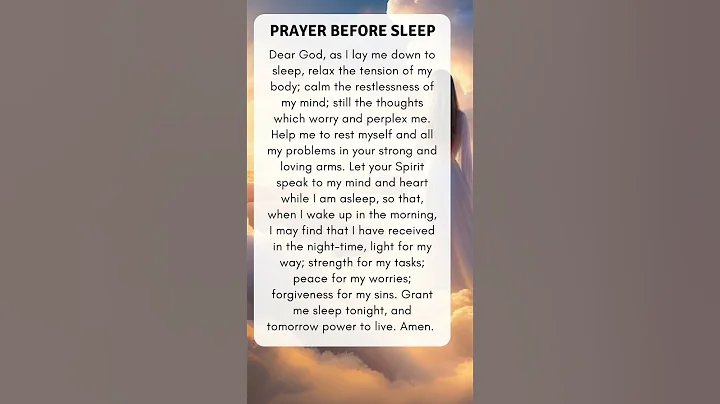 God prayer before sleep | Bedtime prayer | Powerful night prayer