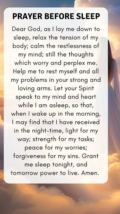 God prayer before sleep | Bedtime prayer | Powerful night prayer