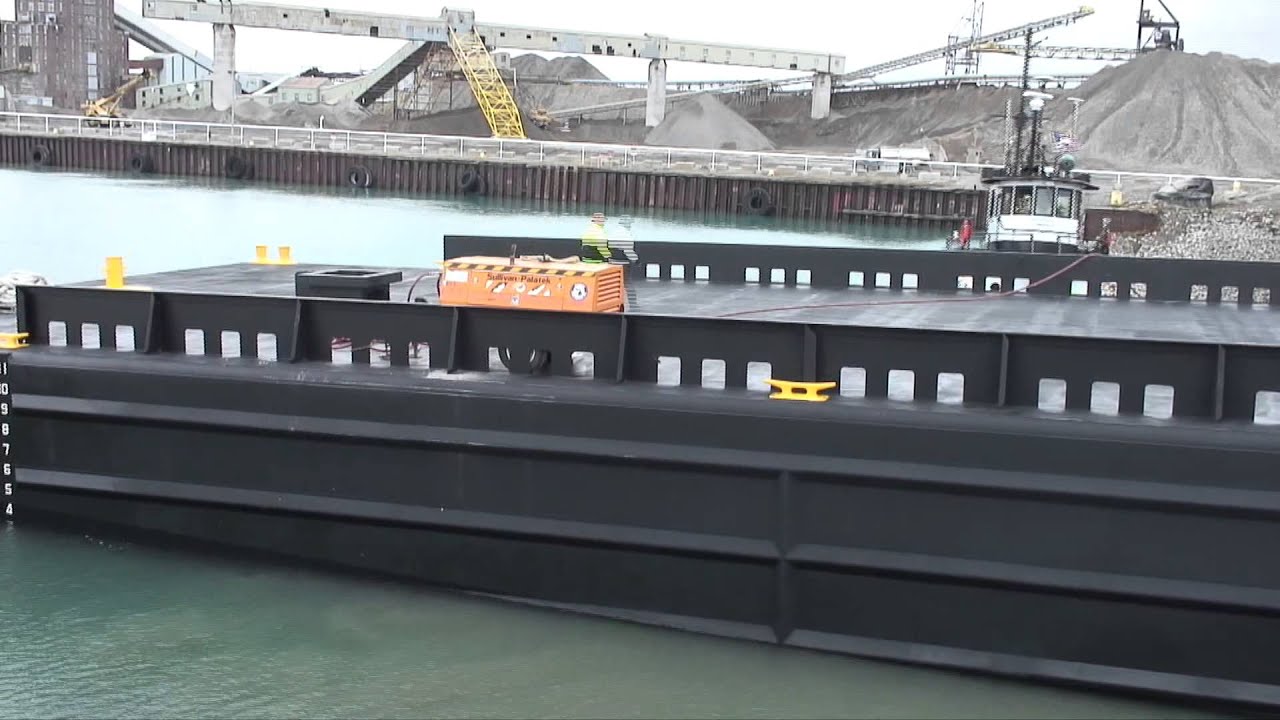 Moran Iron Works Barge Launch Trailer... YouTube