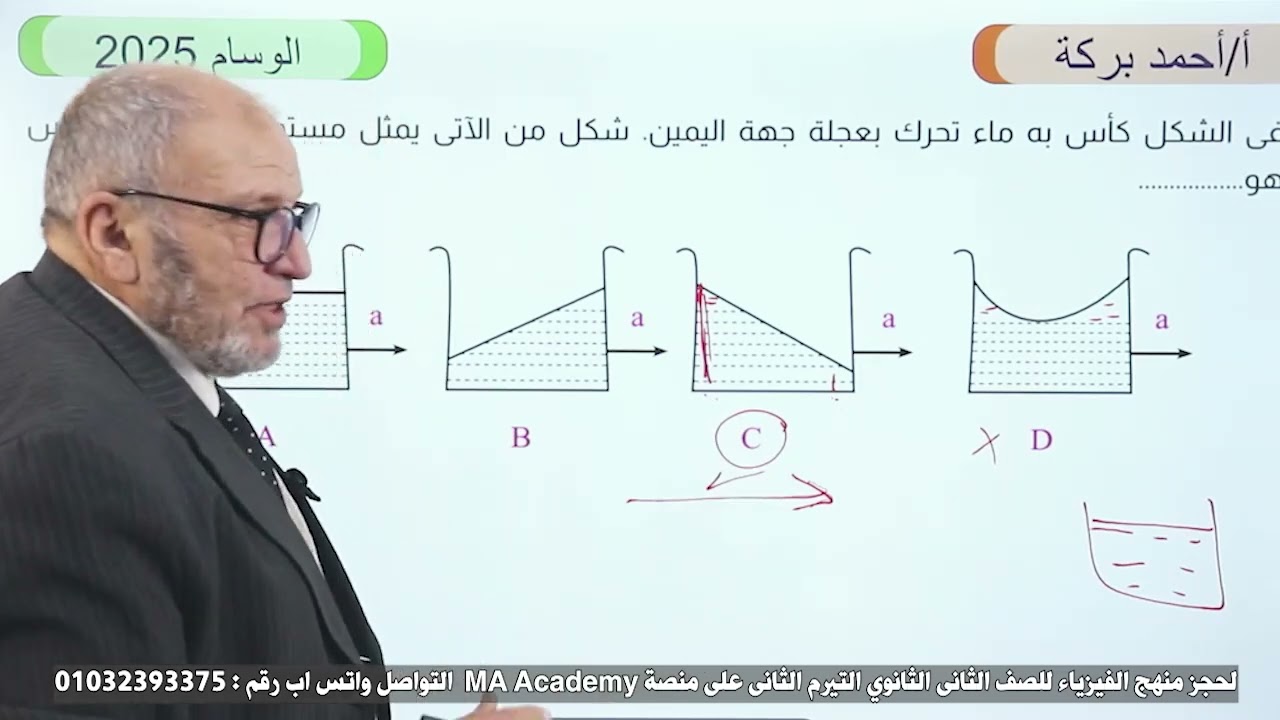 حل بعض المسائل فى الفيزياء للصف الثاني الثانوي 2025