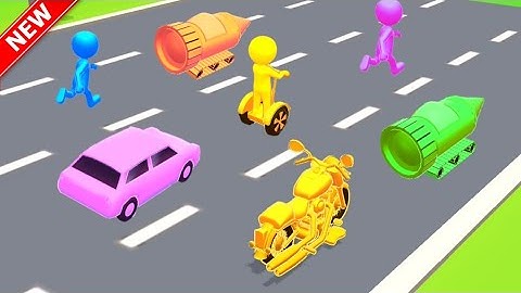 Shape Shifting 🏃🚗🚲🛵🚁 🛶🛥️ 🚂  All Levels New Update GamePlay Walkthrough Android,Ios (Level 188-189)