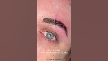 After & Before - Brow Lamination + Reshaping. 🤩