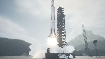 Unreal Engine 5 - SaturnV Launch Cinematics (Lumen and Nanite)