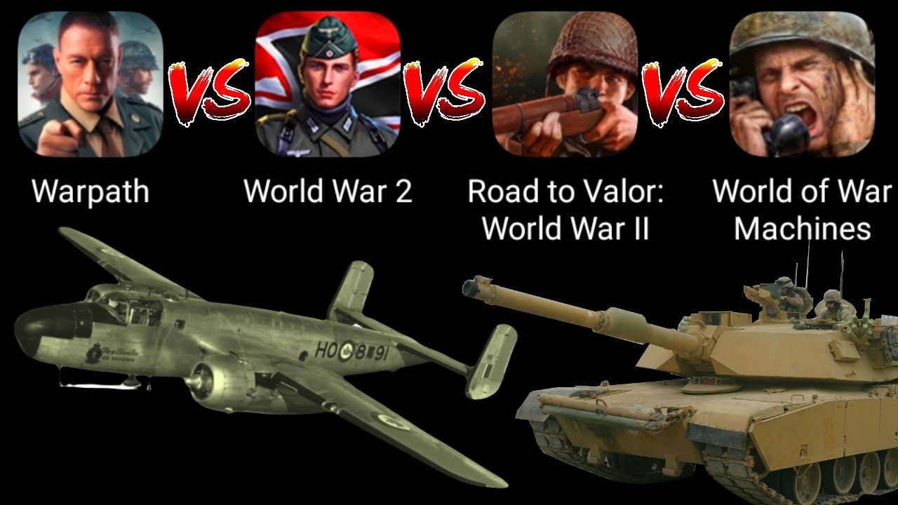 Warpath VS World War 2: WW2 Strategy Games VS Road To Valor VS World Of War Machines