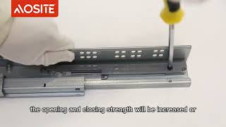 AOSITE under-mount slide series