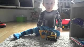 Bastis World - CAT Bagger Excavator with Sound Spielzeug Traktor lustig funny toy spielzeug