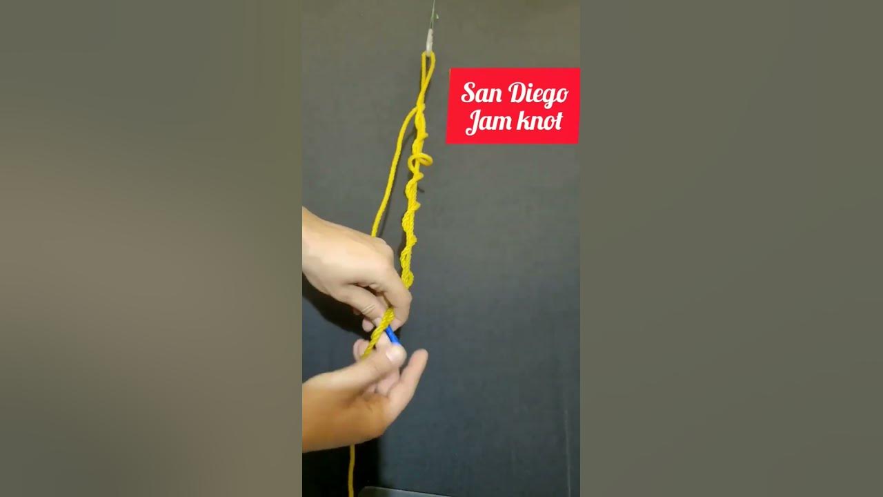 San Diego Jam Knot How to Tie Knots Rope DIY at Home Rope