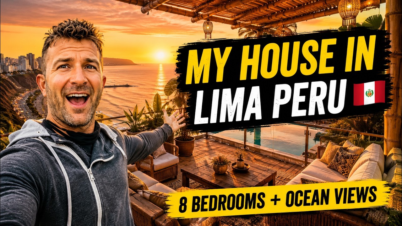 I Rented an 8-Bedroom House in Lima Peru With Pacific Ocean Views | Expat Life 🇵🇪