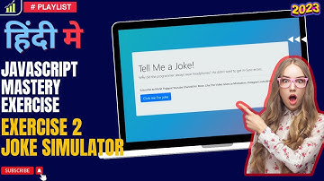 Joke Generator with JavaScript! 😄🎉| Jokes Simulator | Mohit Prajapat