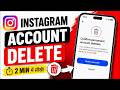 Instagram Account Delete Kaise Kare? 😱 Permanent Delete Full Process