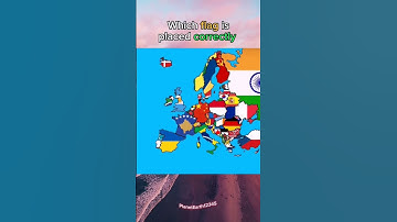 Which flag is placed correctly? #shorts #viral  #video #mapping #europe #flag #correct
