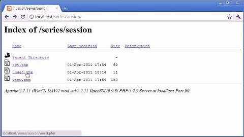 Beginner PHP Tutorial 74 Unsetting PHP Sessions