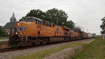 Union Pacific Power Leads CSX Train L644 At Clinton SC